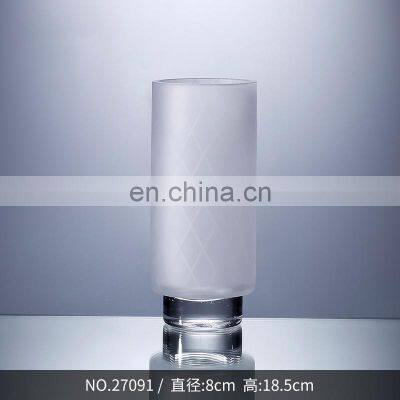 Customized Home Table Decoration Placement Big Cup Shape Vase Glass Flower photo-3