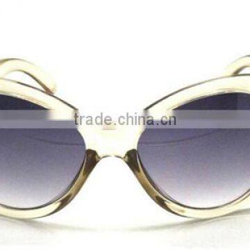 hot selling top quality custom transparent frame see through sunglasses