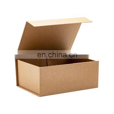 Geoto Packaging Fast Delivery Kraft Paper Rigid Cardboard Magnetic Closure Gift Box With Ribbon photo-2