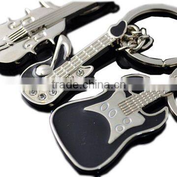 Wholesale Fashion Guitar Metal Keychain