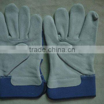 cow split leather safety and protective working gloves for workers