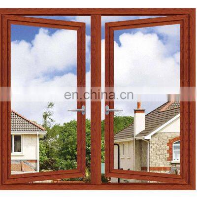 Aluminium casement windows china factory turn and tilt windows for balcony