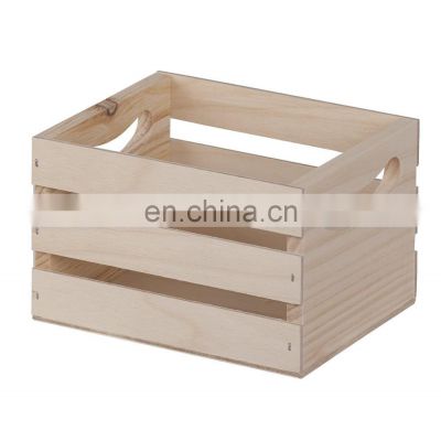 Walnut Hollow W Handles Mini Wooden Crate