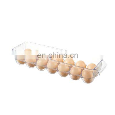 Eco friendly Plastic drawer containers food chicken egg holder tray lid fridge organizer container set egg storage box