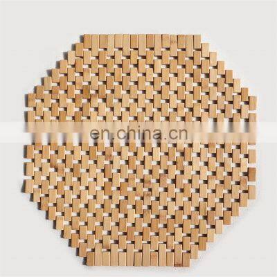 Hot sale eco-friendly bamboo bath mat living room hotel household heat resist  bamboo mat