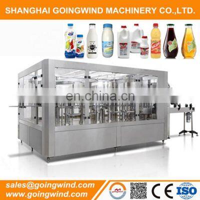 Auto yogurt bottle filling machine juice milk yoghourt automatic bottling line dairy packing machinery cheap price for sale