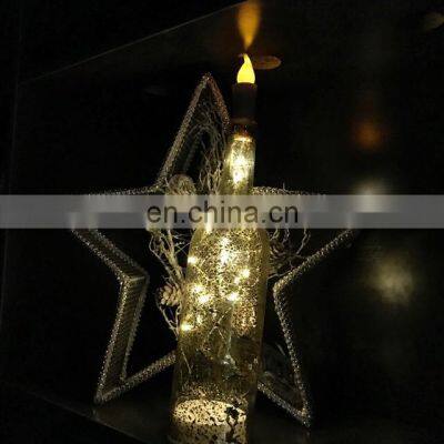 Wine Bottle Cork bottle lights shaped LED Flameless Candle Strip Battery operated Fairy Strings For Xmas Party Home Decor