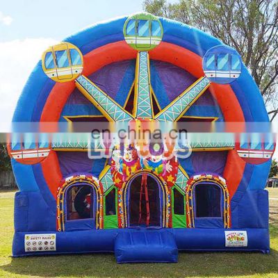 Ferris wheel design wedding castle inflatable bouncer combo slide