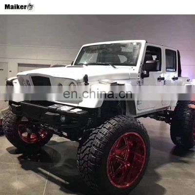 Fiber glass body kits for Jeep Wrangler JK 2007+ auto parts for jeep accessories