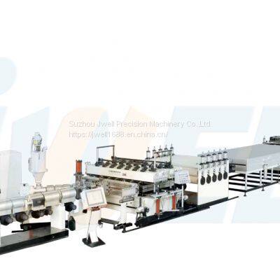 PP/PE Plastic Hollow Cross Section Plate Extrusion Line