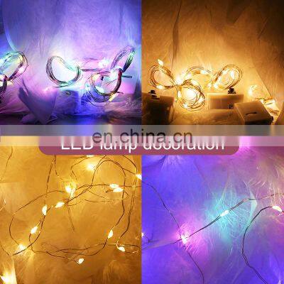 0.5M 1M 2M Flash Lighting String Christmas Party Decoration Luminous Holiday Indoor Warm Color LED String Light