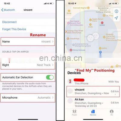 Smart Sensor Air2 Tws I500 Tws Pro Matt Black Wireless Earbuds Earphone Headphones photo-5