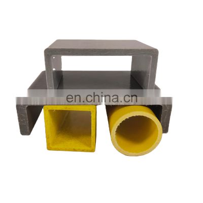 Anti-Corrosion Structural FRP Square Tube  fiberglass pole FRP Fiberglass Pipes