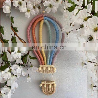 Hot Sale Macrame The Hot Air Balloon Bow Wall Decor, Boho Nursery Baby Room Vietnam Supplier