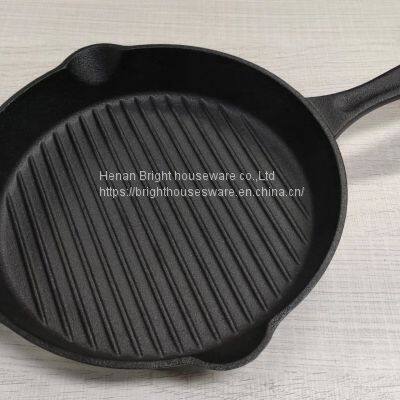 Popular Camp Bbq Grill Pan Cast Iron Non Stick Grill Pan With Long Handle photo-3