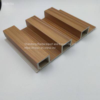 Wall Panel Hollow Interior Wood Plastic Composite Wall Cladding WPC Wall Panel 195-28 photo-2