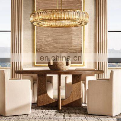Modern Hanging Lamp Lighting Led Decorative Ring Brass Chandelier Ceiling Light Bedroom Living Dining Room Table photo-4