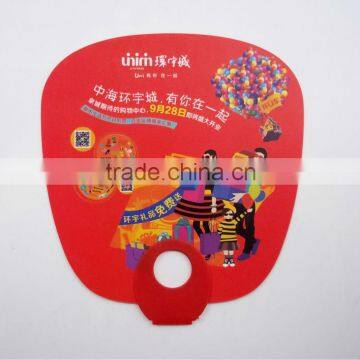 summer advertising fan, custom PP Plastic hand fan, cheap PVC fan for promotion