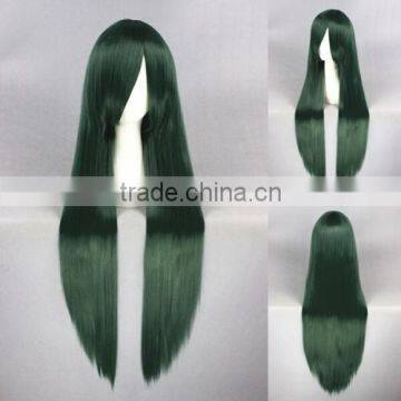 High Quality 100cm Long Green Mixed Wigs Straight Mima Cosplay Hair Wigs Synthetic Anime Wig Party Wig photo-5