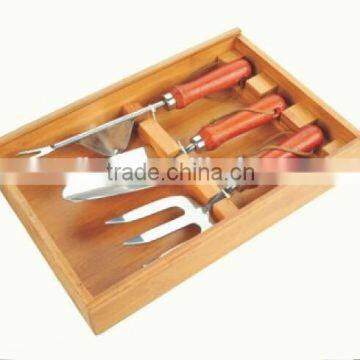 Stainless Steel Wooden Handle Garden Tool and tool Set