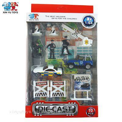 XINYU Diecast Toys Play Set Fire Rescue Airport 1:64 Scale Car Truck Metal Cars photo-5