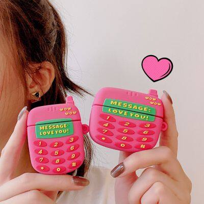2024 pink Wireless Earphone Case for Airpods Pro 1 2 3 Anime Cartoon Cute Silicone Protective Soft Cover
