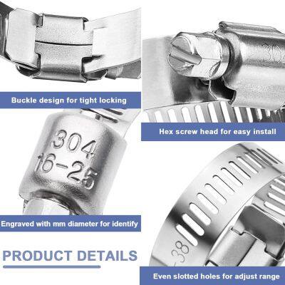 Adjustable Screw Worm Gear American Type Hose Clamp Hose Banding Machine ODM
