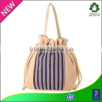 subtle cotton drawstring bag women handbag