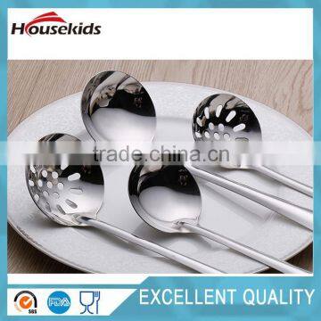 Silver Stainless Steel Home Kitchen Restaurant Spoon Soup Ladle - 2