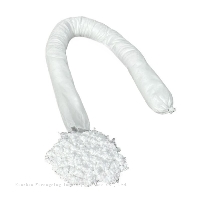 Только масляные впитывающие трубки для контроля разливов масла и борьбы с загрязнением морской поверхности. Нелипкие, белые photo-3