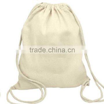 Customize Wholesale Cotton Drawstring Backpack bag