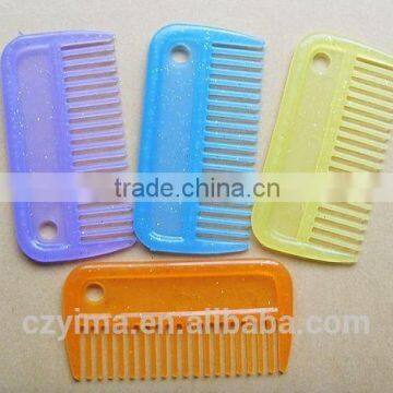 plastic glitter horse mane & tail comb