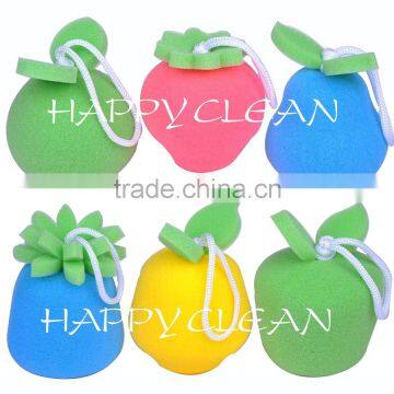 2015 3D Fruit-Shaped Bath Sponge With Rope