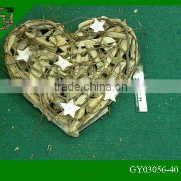 natural wooden heart shaped bulk Christmas wreaths cheap