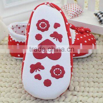Red Baby Socks Baby Toddler Shoes Shoes Red Dot Flower Soft Bottom Baby Shoes