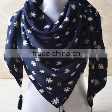 New Designs Printed Cotton Square Head Scarf