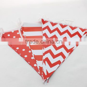 Promotional Paper Triangle Flag Banner for Party Favors