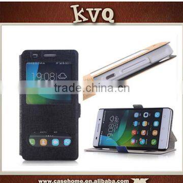 View Window Flip PU Leather Case Cover For huawei honor u8860/huawei honor 2