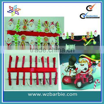 Merry Christmas Wooden clip Christmas gift