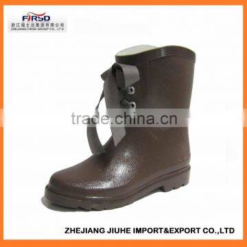 2014 latest kids' solid color rubber rain boots