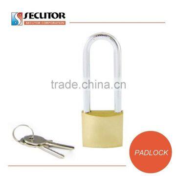 Keyed Alike Long Shackle Solid Brass Padlock photo-3