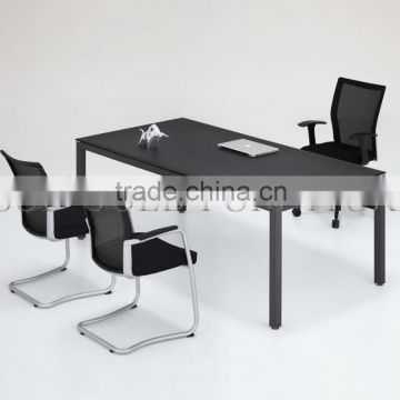 Modern Furniture Design Small Meeting Tabel Wooden Office Black Conference Desk (SZ-OT095)