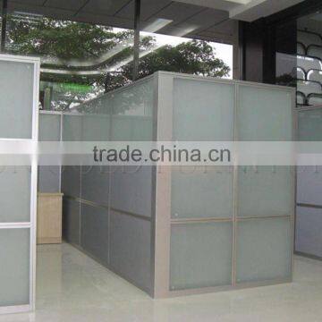 Small office cubicle partition aluminium profile for frosted glass partition wall( SZ-WSP375)