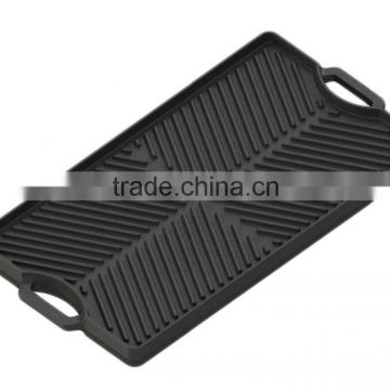 New Design Pre-seasoned Cast Iron Griddle Plate