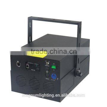 12w RGB professional dj stage laser lighting equipment with high power narrow divergencet