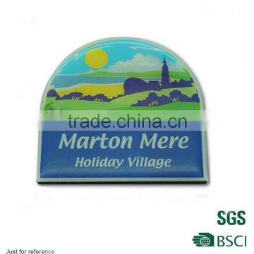 Holiday viddage souvenir gifts eco-friendly fridge magnet/full color printed coated paper magnet/High performance