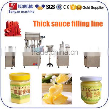 YB-NJG4 cost effective automatic honey filling machine,tomato paste jam sauce butter filling machine