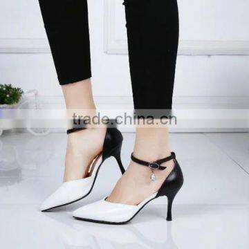 sexy fashion ankle strap pencil high heel shoes