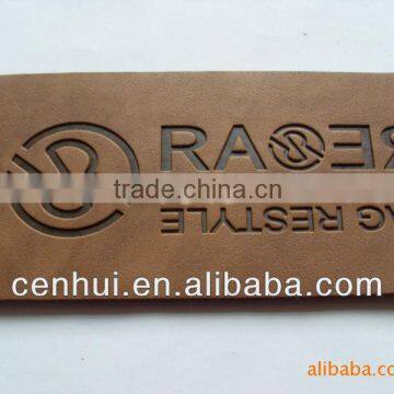 2015 Customize New Fashion And High Quality Embossed Leather Patch