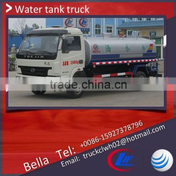 8000 liter YUEJIN watering cart truck , 6-8cbm street water sprinkler truck